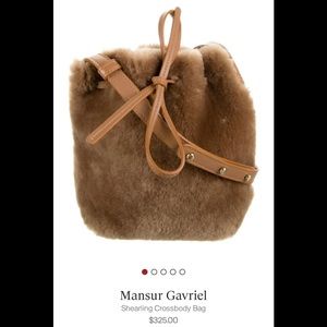 Mansur Gavriel Mini Mini shearling bag